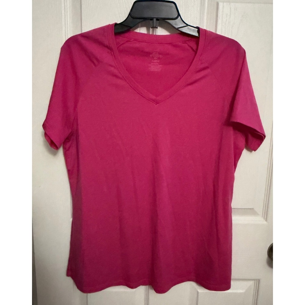 Woolx | Mia V-Neck Pink T-Shirt Women's Sz XL